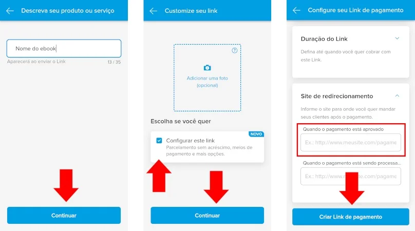 Mercado Pago criar link de pagamento